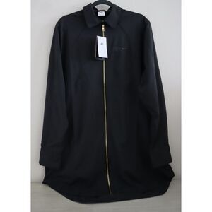 Nike FV7804-010 Women's Sz L Black Naomi Osaka Oversized Midi Jacket Dress